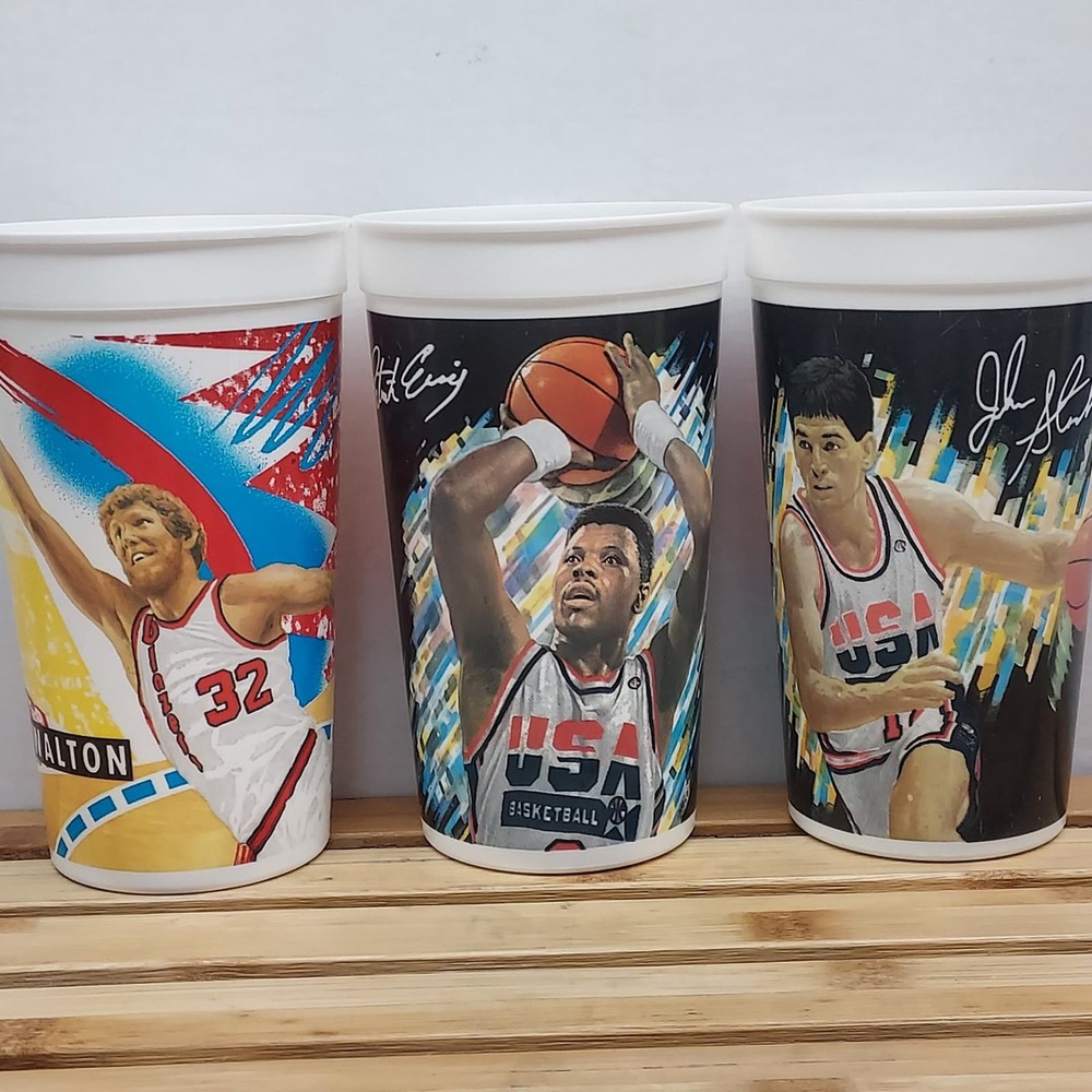 NBA Collectible cups from the 90s